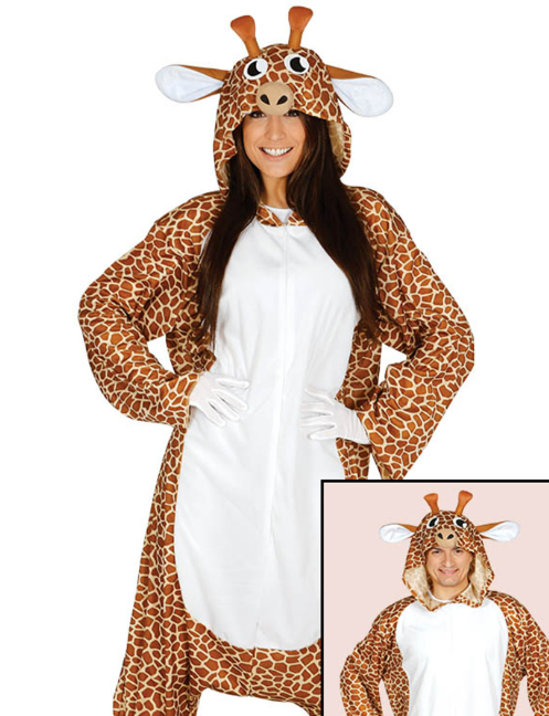 Déguisement combinaison girafe adulte