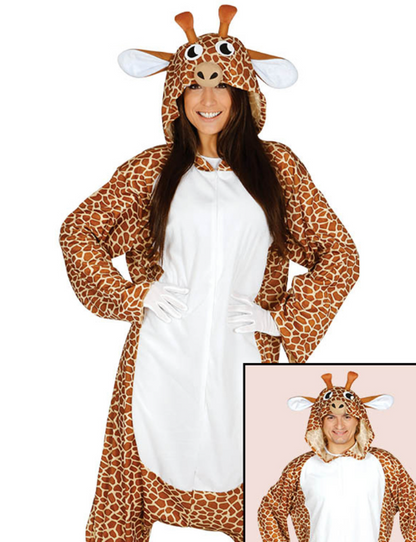 Déguisement combinaison girafe adulte