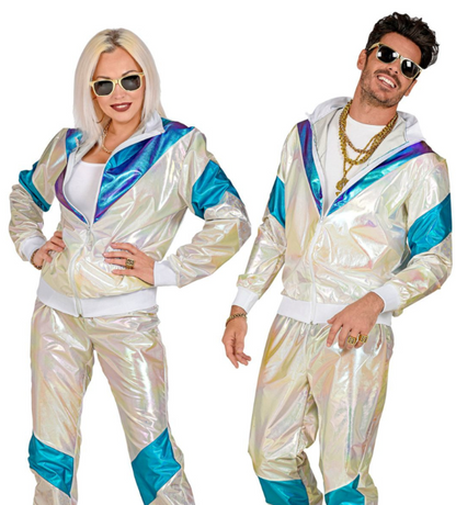 Déguisement survêtement holographique adulte