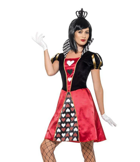 Déguisement miss reine des cartes coeurs femme