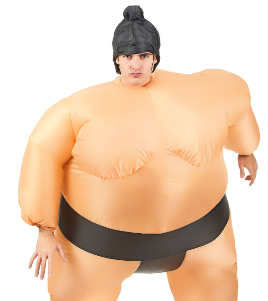 Déguisement humoristique sumo gonflable adulte