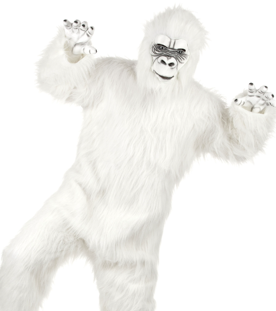 Déguisement luxe Yéti blanc adulte