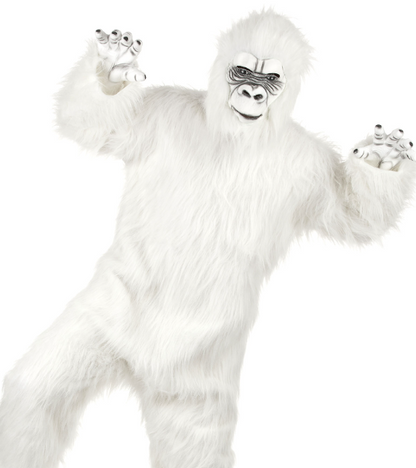 Déguisement luxe Yéti blanc adulte