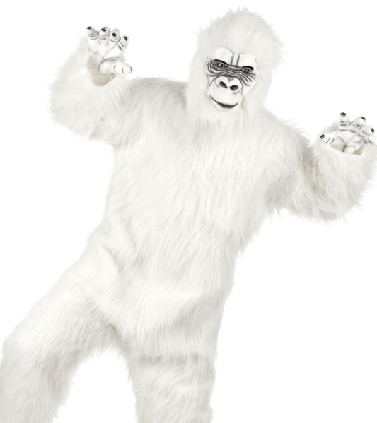 Déguisement luxe Yéti blanc adulte