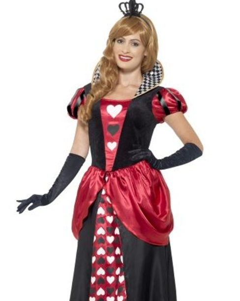 Déguisement reine de coeur longue femme