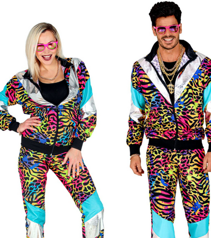 Déguisement survêtement imprimé animal multicolore adulte