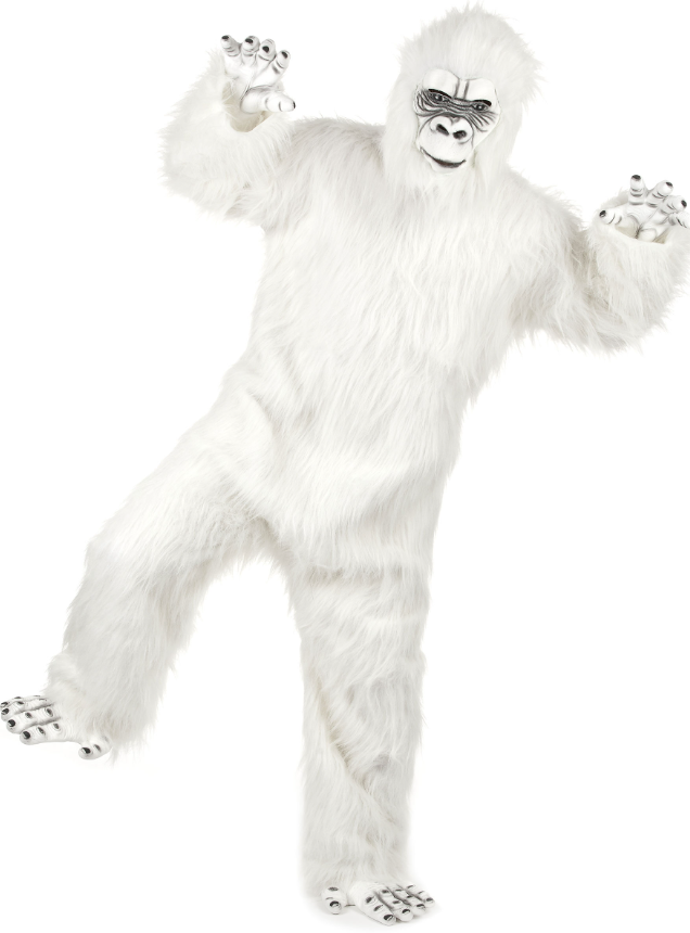 Déguisement luxe Yéti blanc adulte