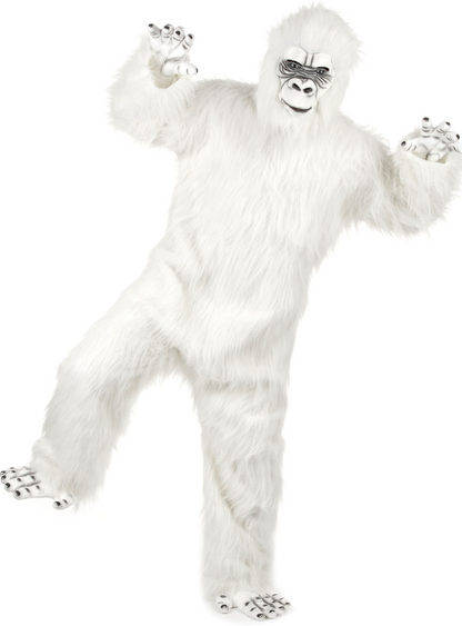 Déguisement luxe Yéti blanc adulte
