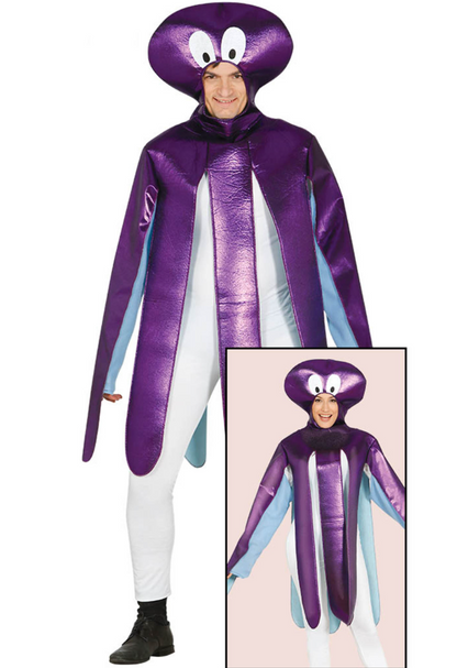 Déguisement poulpe violet adulte