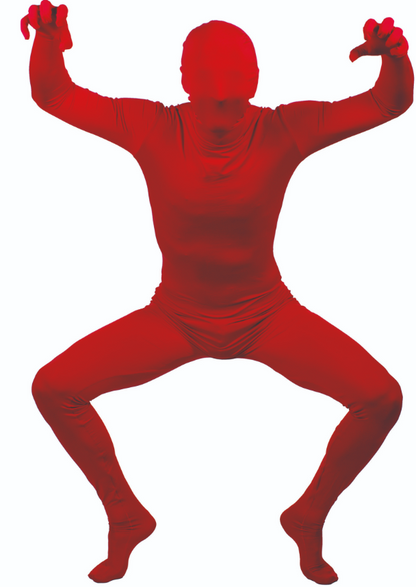 Déguisement seconde peau rouge adulte