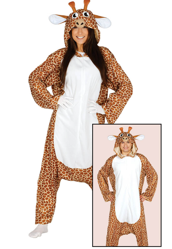 Déguisement combinaison girafe adulte
