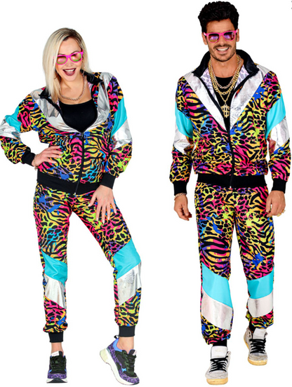 Déguisement survêtement imprimé animal multicolore adulte