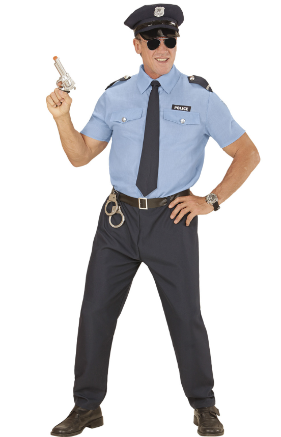 Déguisement policier bleu grande taille adulte