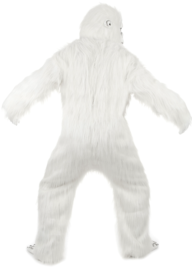 Déguisement luxe Yéti blanc adulte