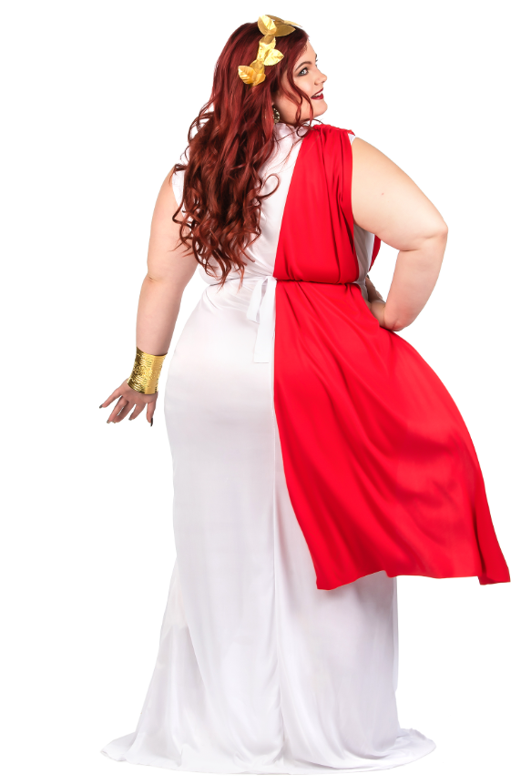 Déguisement grande taille déesse romaine à drapé femme
