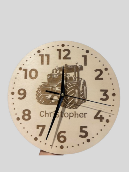 Horloge d'agriculteur personnalisable