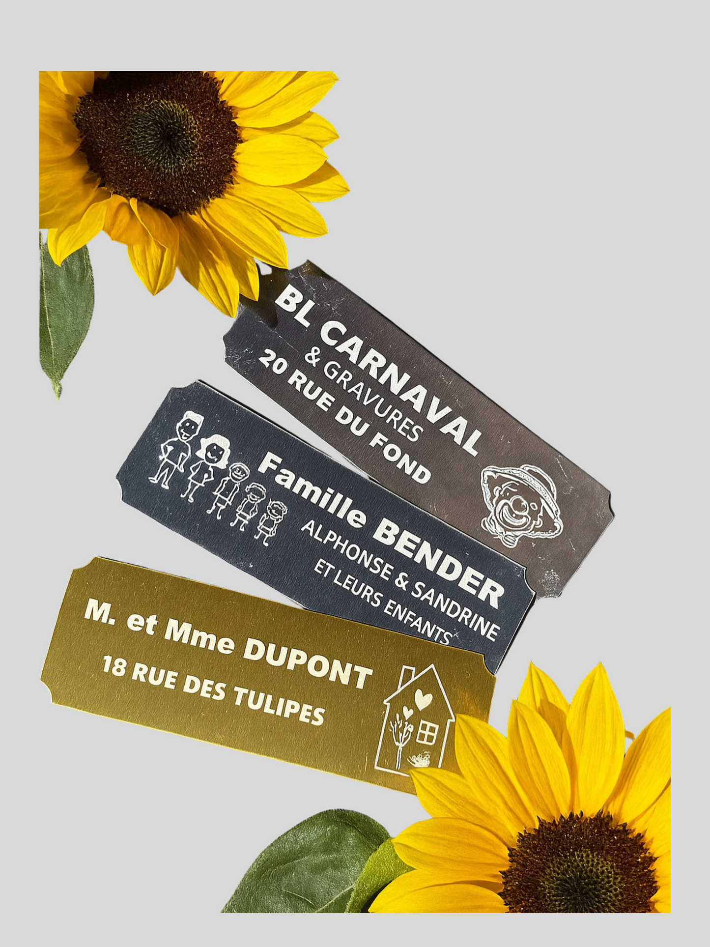 Fine Plaquettes pour boite au lettres