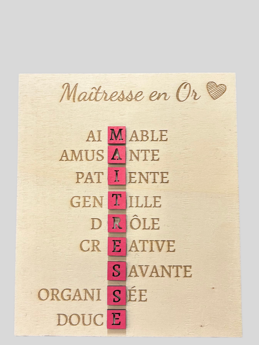 Cadeaux pour Maîtres/ Maîtresses