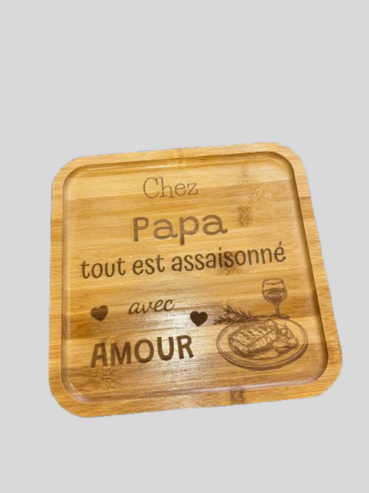 Planche en bois personnalisable