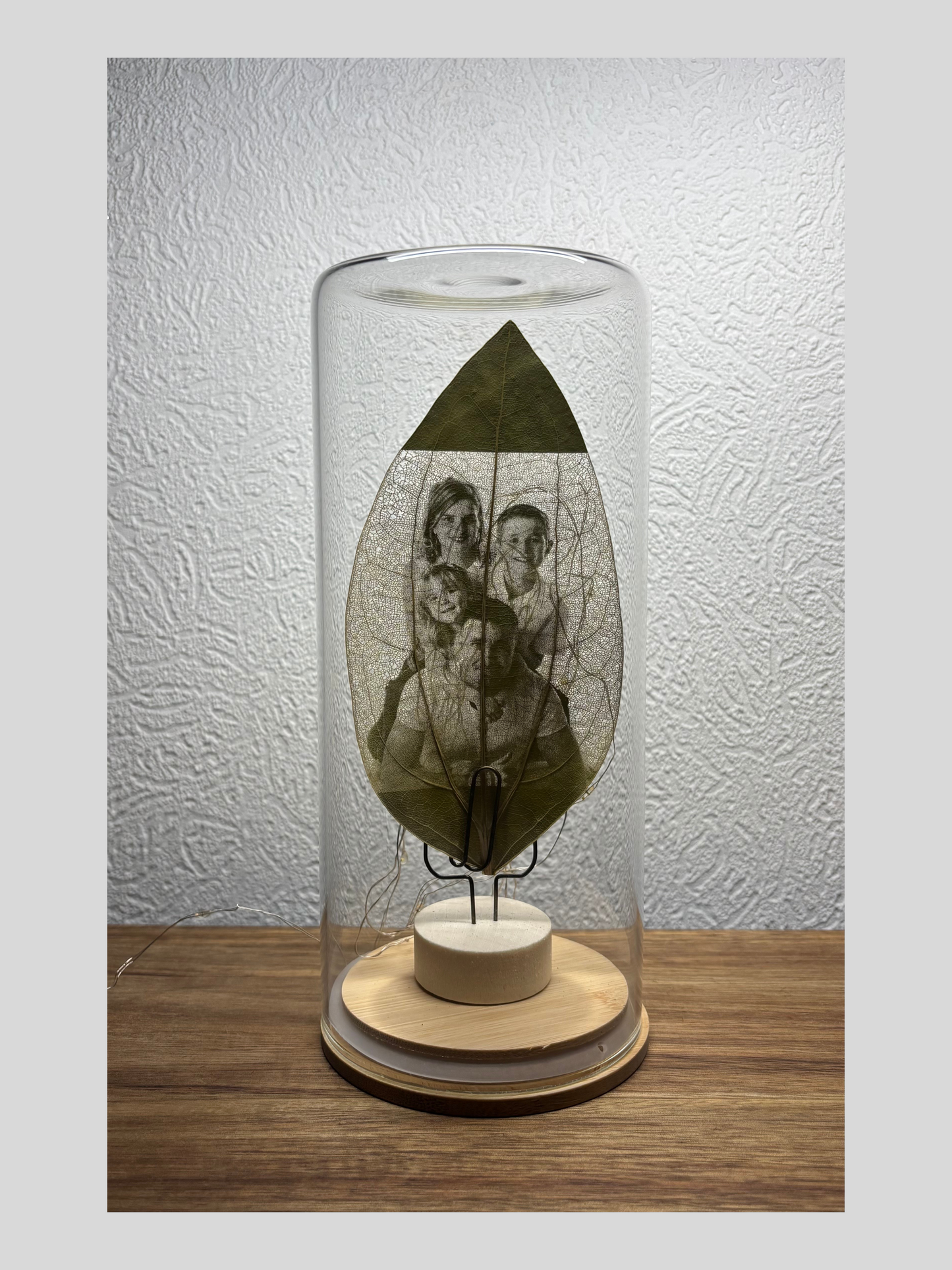 Feuille d'arbre personnalisée illuminer